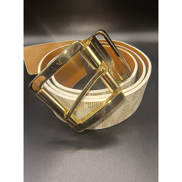Michael Kors Logo Reversible Belt - Medium Vanilla/Beige main image 6
